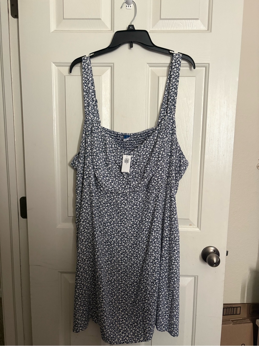 Old Navy Navy Blue Floral Camisole Tank